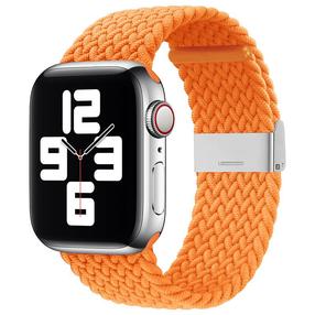 Dirželis iLike, Braided Fabric Strap Apple Watch 38/40/41mm, oranžinė sp.