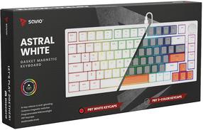Проводная игровая клавиатура Savio Astral, Английский (INT), белый цв.