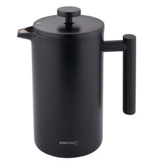 Kavinukas French Press KingHoff KH-1996, 1 l, juoda sp.