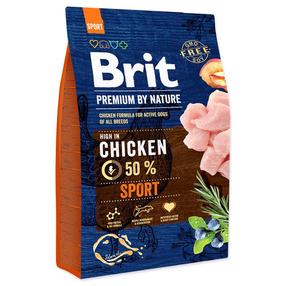 Sausas šunų maistas Brit Premium By Nature Sport Chicken, 3 kg