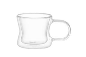 Dvigubo stiklo puodelių rinkinys Maku Kitchen Life, skaidri sp., 0.08 l