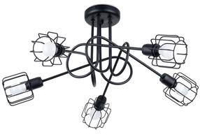 Valgusti lagi Sollux Beluci 5S SL.1119, E14, 5 x 40 W, must v. / must v.