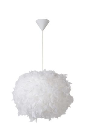 Lampa karināms Lucide Goosy 71367/50/31, E27, 1 x 40 W, balta krās. / balta krās., 50 x 43 cm