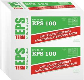 Пенопласт EPS 100F, 120 см x 100 см x 10 см