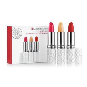 Huulepalsam Elizabeth Arden Eight Hour Cream Lip Protectant Stick Trio SPF15, 11 g, neutralus, skaistalai, uogos v.