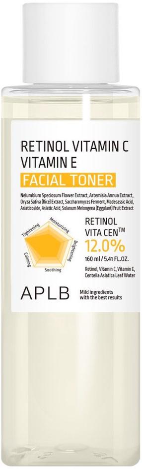 Näotoonik APLB Retinol Vitamin C Vitamin E, 160 ml