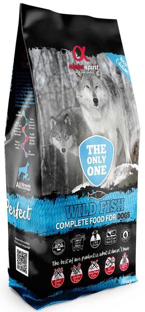Sausas šunų maistas Alpha Spirit The Only One, žuvis, 12 kg