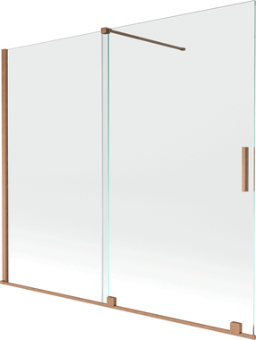 Vonios sienelė Mexen Velar II, 150 cm x 180 cm, brushed copper sp./grūdintas