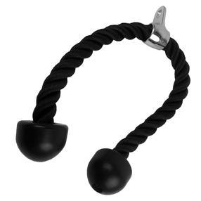 Jėgos treniruočių virvė, tricepso Tunturi Revolving Triceps Rope 14TUSCL210, 70 cm, juoda sp.