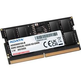 Оперативная память (RAM) Adata AD5S560016G-S, DDR5 (SO-DIMM), 16 GB, 5600 MHz