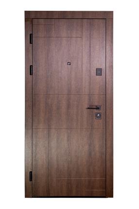 Išorinės buto durys Domoletti STYLE, kairinės, ruda sp., 205 x 86 x 11 cm