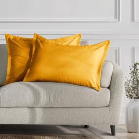 Наволочка для декоративной подушки Restilo Velvet, горчичный цв., 70 см x 50 см, 2 шт.