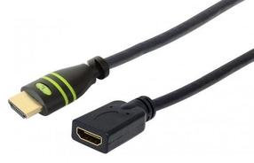 Провод Techly HDMI Male To HDMI Female HDMI male, HDMI female, 5 м, черный цв.