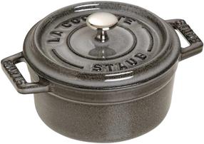 Emaliuotas ketaus puodas Staub Mini Cocotte 40500-106-0, Ø10 cm, 0.25 l, grafito sp.