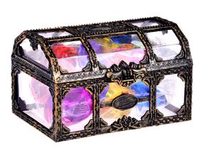 Radošais komplekts, kristālu komplekts Pirate Chest, daudzkrāsaina