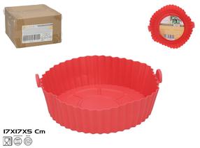 Silikoonvooder kuumaõhufritüürile Kitchen&GO, punane v., 17 cm x 17 cm