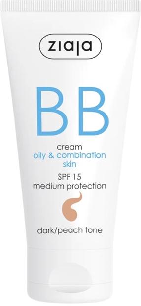 BB krēms Ziaja, SPF 15, dark/peach krās., 50 ml