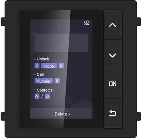 Модуль дисплея Hikvision DS-KD-DIS, черный цв.