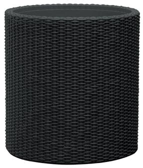 Gėlių vazonas Keter, natūralus pluoštas, pilkas