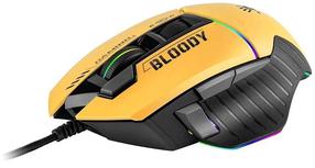 Vadu spēļu pele A4Tech Bloody W95 Max, melna krās./dzeltena krās.