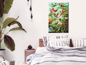 Tapymas pagal skaičius Artgeist Hummingbird Family MA_0721, įvairių spalvų, 40 x 60 cm
