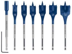 Набор сверл по дереву Bosch Expert 2608900334, дерево, перьевой, hex 1/4, 32 мм x 152 см