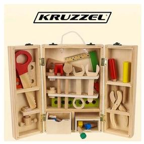 Bērnu darbarīku komplekts, kaste ar instrumentiem Kruzzel 22697, daudzkrāsaina