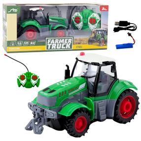  Rc traktorius Lean Toys Farmer Truck, 1:24, žalia sp.