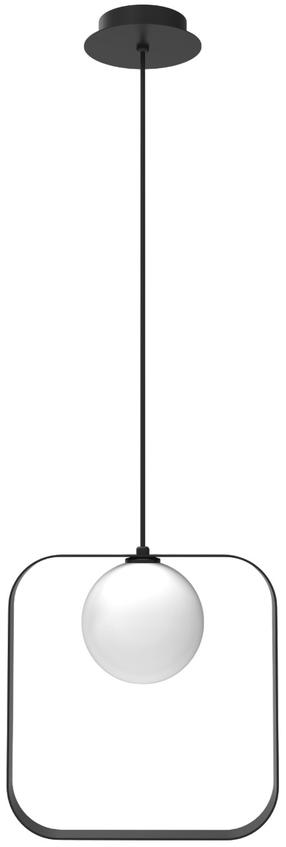Šviestuvas lubų Candellux Tula, G9, 1 x 28 W, balta sp. / juoda sp.