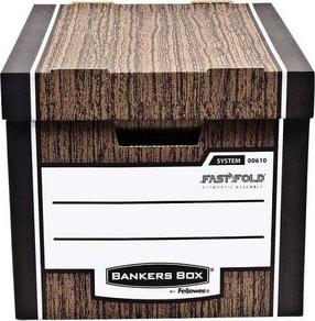 Dokumentu kaste Fellowes Woodgrain, brūna krās.