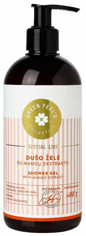 Kūno prausimosi želė Green Feel's Special Line With Mango Extract, 400 ml