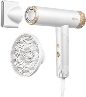 Фен Sencor SHD 9050GD, 1300 Вт, золотой цв./белый цв.