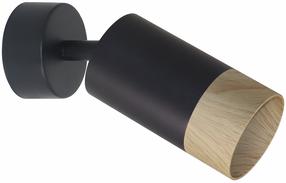 Светильник потолочный и стенной Candellux Lighting Conti, GU10, 1 x 15 Вт, черный цв. / черный цв.
