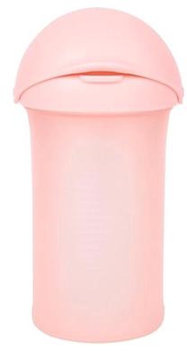Vaikiškas puodelis Boon Flip Top Straw Swig, 265 ml, 6+ mėn., 8.5 cm, plastikas/silikonas, rožinė sp.