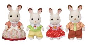Rinkinys Sylvanian Families Chocolate Rabbit Family 5655, 4 vnt., įvairių spalvų