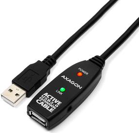 Kabelis Axagon ADR-205 USB 2.0, USB 2.0, 5 m, melna krās.