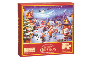 Advento kalendorius I-Play Merry Christmas, 50 cm x 70 cm, 1008 vnt., įvairių spalvų