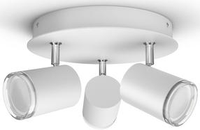 Išmanusis šviestuvas nukreipiamasis Philips Hue Adore, GU10, 2200 - 6500 °K, 3 x 5 W, balta sp. / balta sp.
