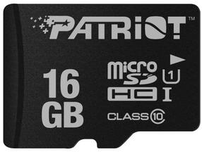 Atminties kortelė Patriot MicroSDHC LX Series, 16 GB, 80 Mb/s - 10 Mb/s