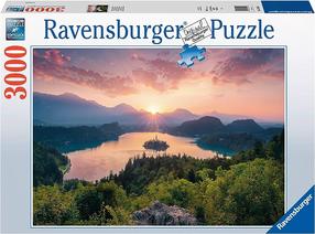 Dėlionė Ravensburger Bled Lake Slovenia 17445, 80 cm x 121 cm, 3000 vnt., įvairių spalvų