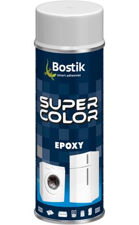 Aerosoolvärv Bostik Super Color Epoxy, tavaline, valge v., 0.4 l