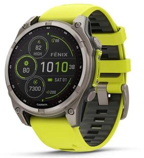 Nutikell Garmin Fenix 8 51mm Solar Sapphire 010-02907-21, kollane v./grafiit v.