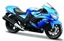Žaislinis motociklas Maisto Kawasaki Ninja ZX-14R 77053, 1:18, mėlyna sp.