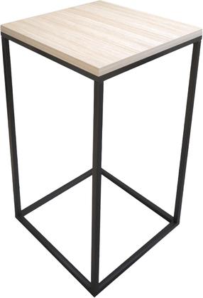 Журнальный столик Kalune Design Pure, дубовый цв./бежевый цв., 35 см x 35 см x 62 см