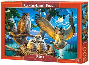 Dėlionė Castorland Owl Family 500 el. B-53322, 500 vnt.