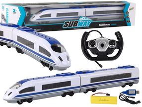 Rc поезд Lean Toys SubWay 7158, синий цв./белый цв.