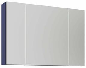 Pakabinama vonios spintelė su veidrodžiu Kalune Design Bari, matinė tamsiai mėlyna sp., 16 cm x 97 cm x 66 cm