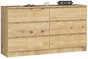 Комод Akord Furniture Factory K140, artisan oak цв., 77 см x 138 см x 40 см