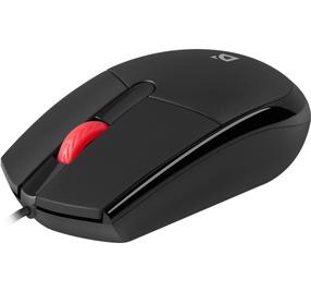Kompiuterio laidinė pelė Defender Delta MM-523, usb / ps/2 laidas, juoda sp.
