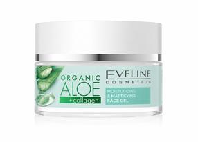 Näokreem Eveline Organic Aloe + Collagen Moisturizing & Mattifying, 50 ml